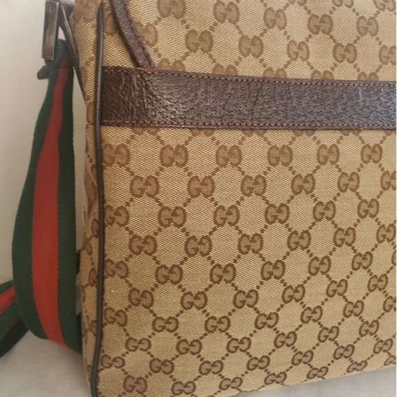 GUCCI Monogram Web Messenger Bag - Picture 6 of 15